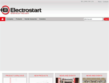Tablet Screenshot of electrostart.com